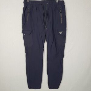 Benjamin Black Pull On Cargo Pants Elastic Waist Jogger Activewear Sporty Size L
